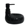Distributeur et porte savon noir