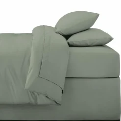 Drap housse 90x190cm sauge