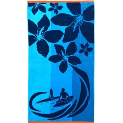 Drap plage velours jacquard