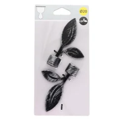 Embout bahia d20 x2 - noir/argen