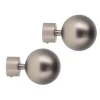 Embout gaia d28 x2 - argent mat