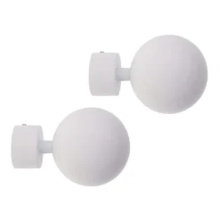 Embout gaia d28 x2 - blanc mat