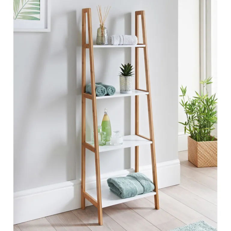 Etagere 4 niveaux en bambou