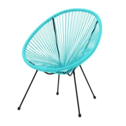 Fauteuil extcordage hawai bleu