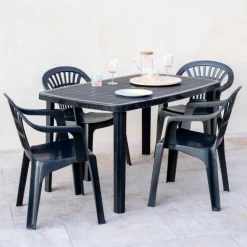 Fauteuil monobloc gris