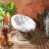 Fauteuil papasan blanc