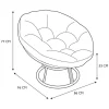 Fauteuil papasan noir