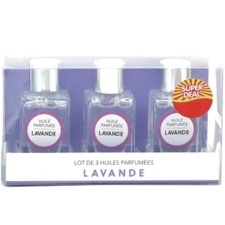 Flacon huile parfumee 10ml x3