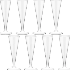 Flutes a champagne x8 plastique