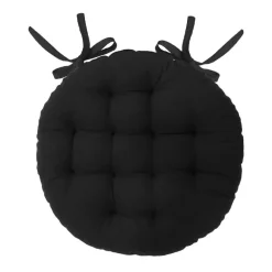 Galette de chaise d38cm noire