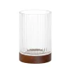 Gobelet en verre et bois