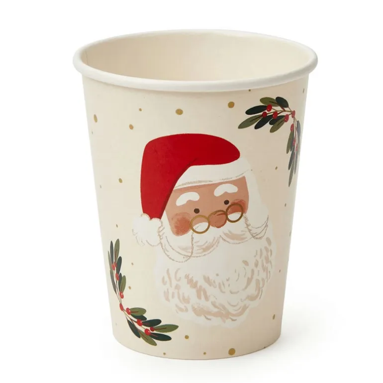 Gobelet 240ml x10 santa