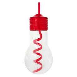Gourde ampoule avec paille
