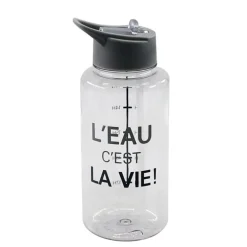 Gourde plastique transparente