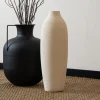 Grand vase ceramique strie