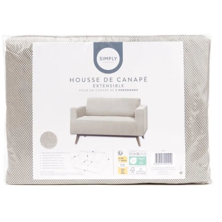 Housse de canape nid d'abeille 2