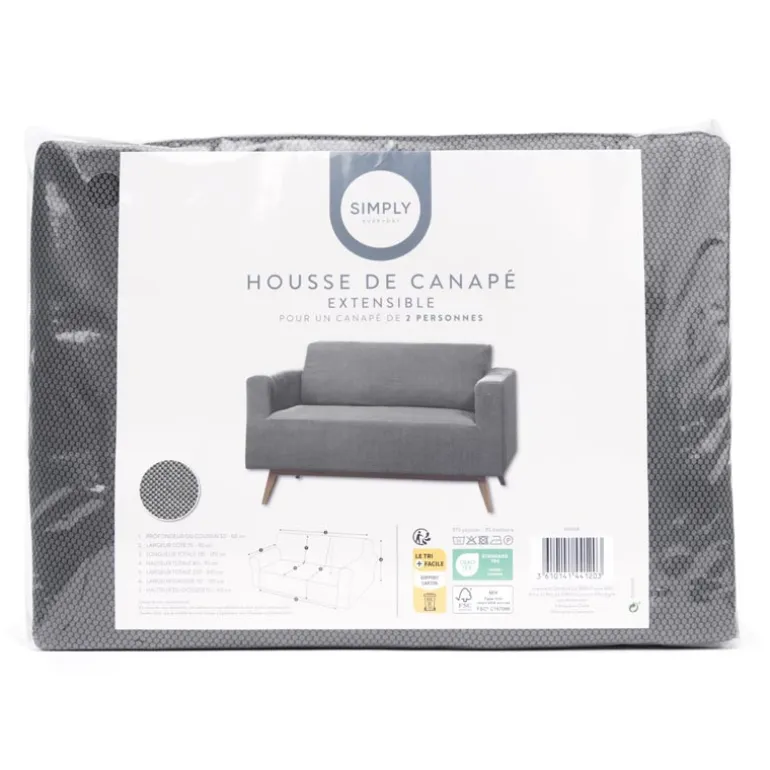Housse de canape nid d'abeille 2