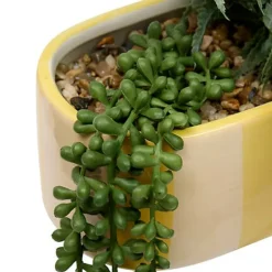 Jardiniere dans pot raye