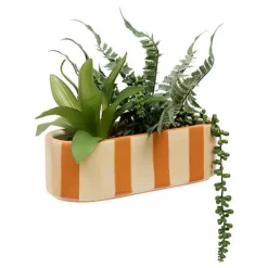 Jardiniere dans pot raye