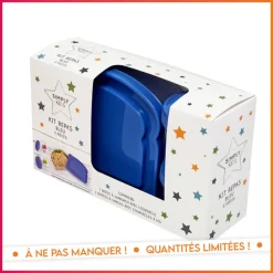 Kit repas 3 pieces bleu