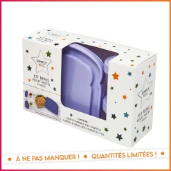 Kit repas 3 pieces violet