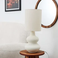 Lampe ceramique creme