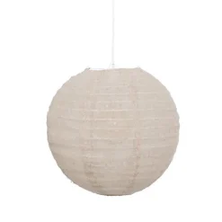 Lanterne boule lin jordy