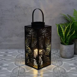Lanterne solaire feuillage