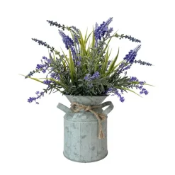 Lavande pot zinc