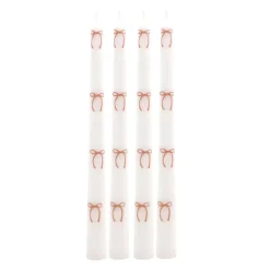 Lot de 4 bougies batons nAuds