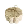Lot de 4 dessous de verre creme