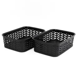Lot de 2 mini paniers 20x15x6cm