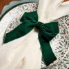 Lot de 4 ronds de serviette vert