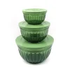Lot de 3 saladiers plastique
