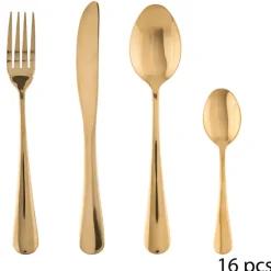 Menagere 16pcs inox or manche