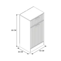 Meuble bac a linge + tiroir