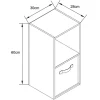 Meuble 2 cubes+1 panier