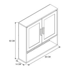 Meuble haut salle de bain