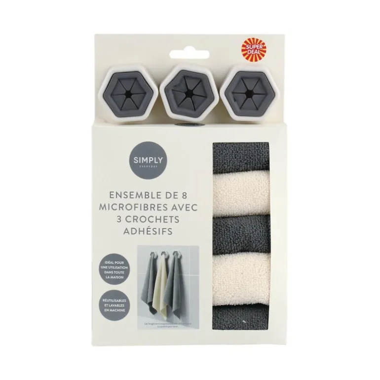 Microfibres x8 avec support