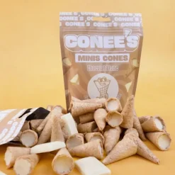 Mini cones choolat blanc 80g