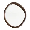 Miroir organique contour bois