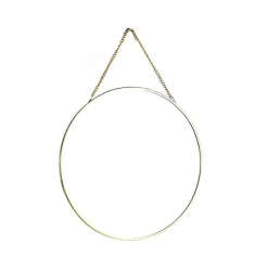 Miroir rond dore