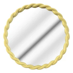 Miroir torsade jaune
