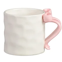 Mug blanc effet bulle avec anse