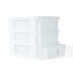 Organiseur 3 tiroirs chevron