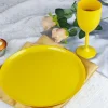 Pack de 4 assiettes plastiques d