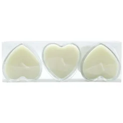 Pack de 3 bougies coeur