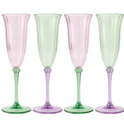 Pack de 4 flutes a champagne fle