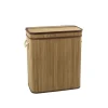 Paniere a linge bambou 2 bacs