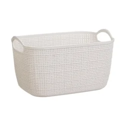 Paniere rectangulaire effet lin